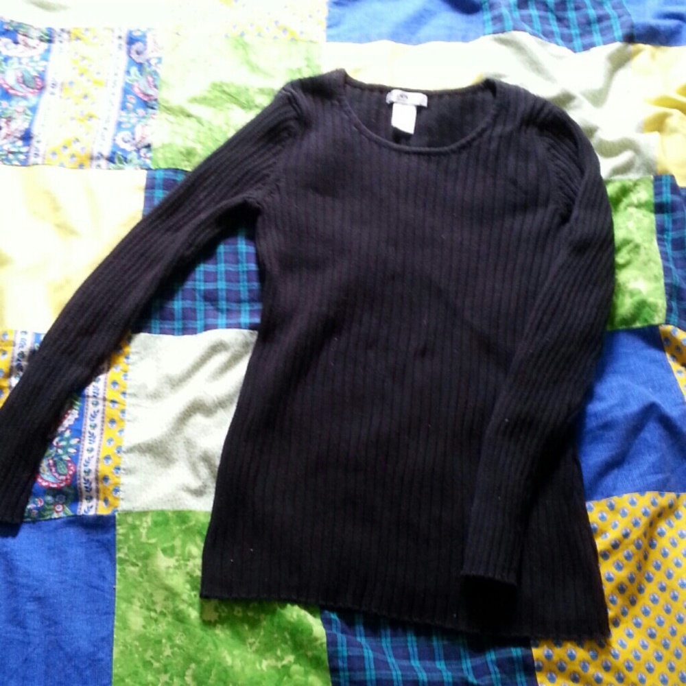 Black Cable Knit Sweater