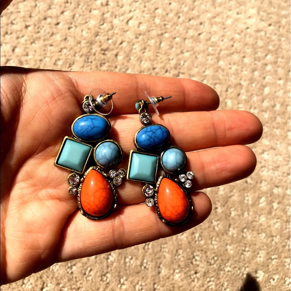 Semi Precious Stone Earring