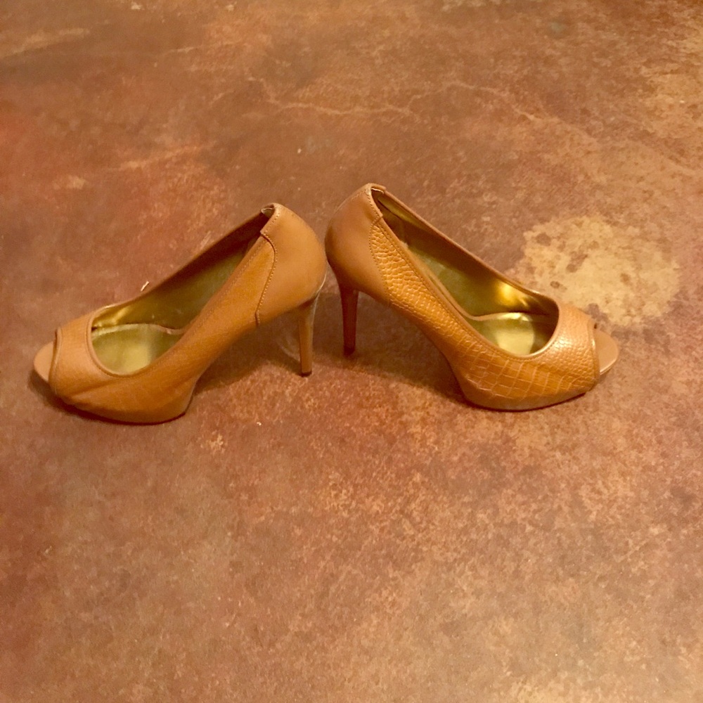 Tan stilettos
