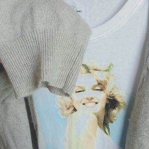 Grey Silver Cashmere cardigan