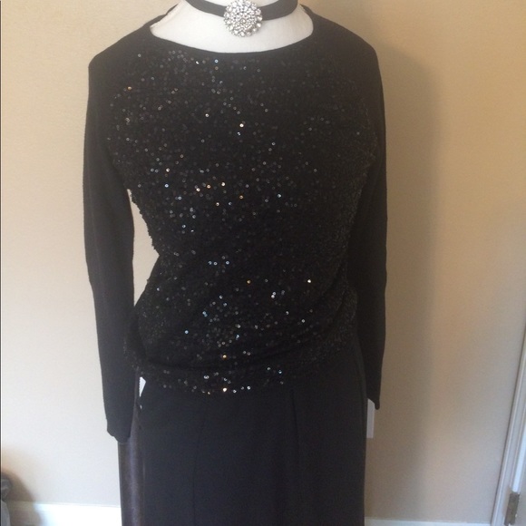 Elle black sparkly top size S never worn - Picture 2 of 2