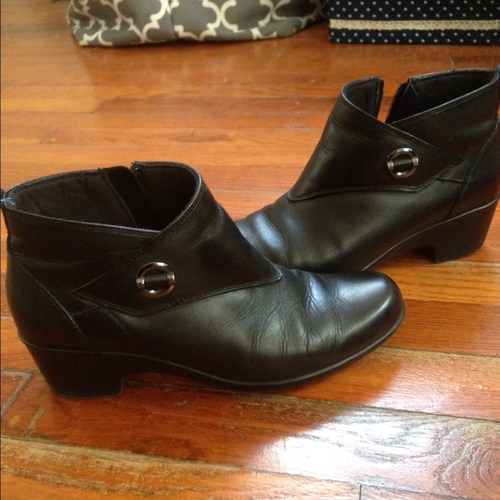 Black Clarks Booties