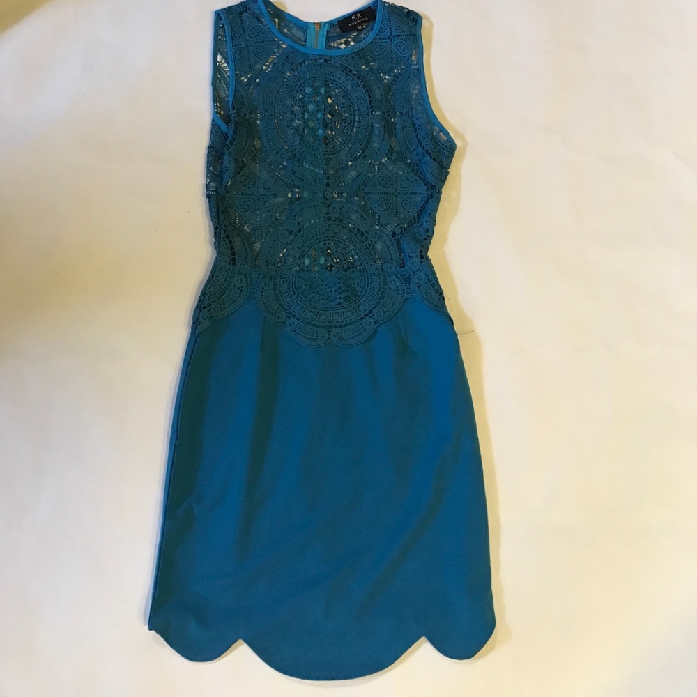 Teal Lace Dress |Size Medium|
