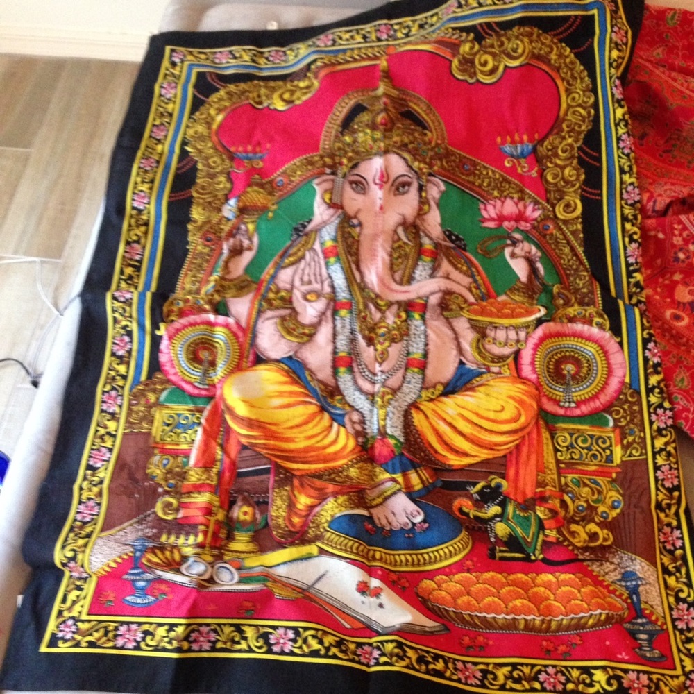 Ganesha elephant tapestry