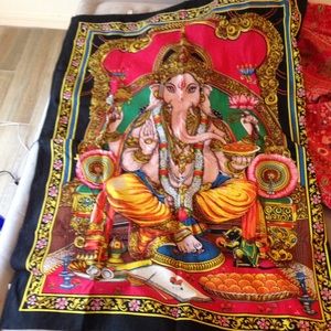 Ganesha elephant tapestry