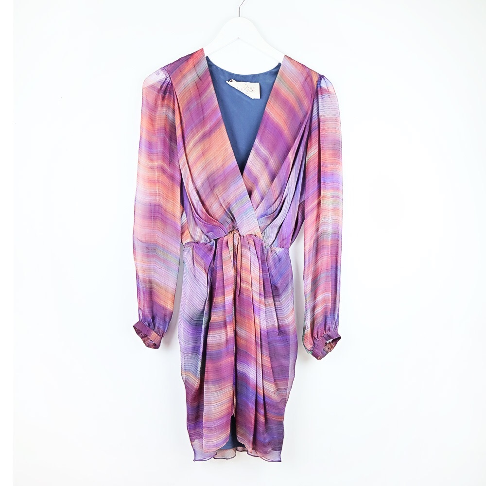 RORY BECA Chiffon Overlay Multi Dress, size M