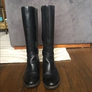 Tall Black Boots with arch support. SOFFT brand.