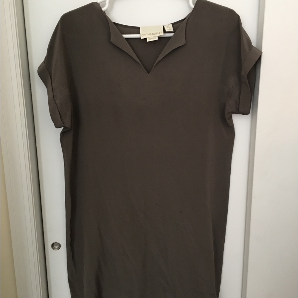 Gorgeous silk simple dress