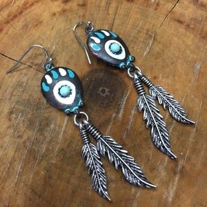 Feather earrings