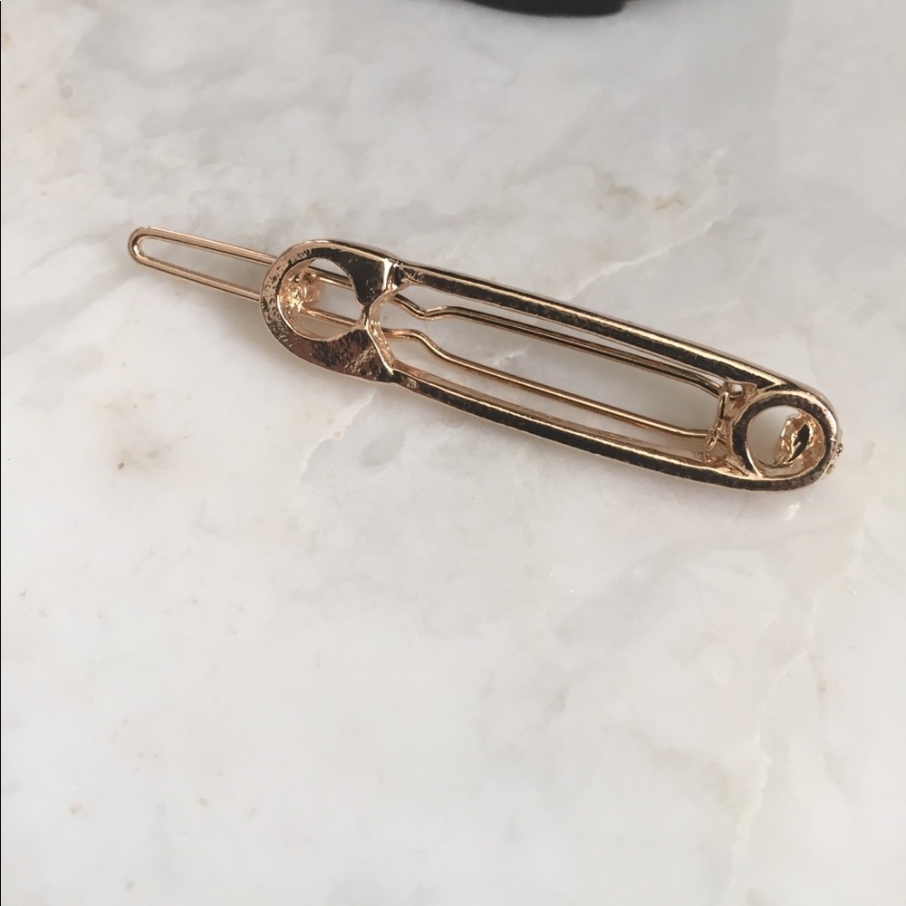 Safety Pin Hair clips /barrettes (two) - Picture 3 of 3