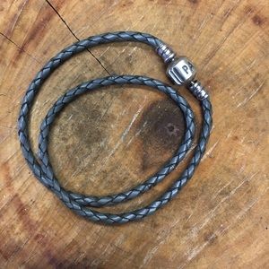 Pandora leather wrap bracelet