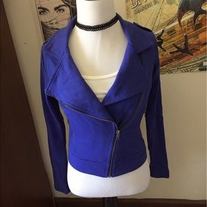 Blue Moto Jacket