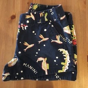 J Crew "City Fit" patterned shorts
