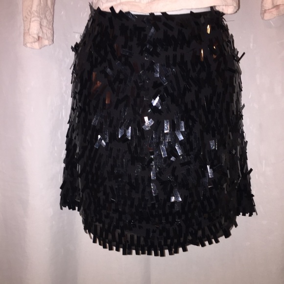 BCBG size 8 rectangular sequin mini skirt $249 - Picture 3 of 5