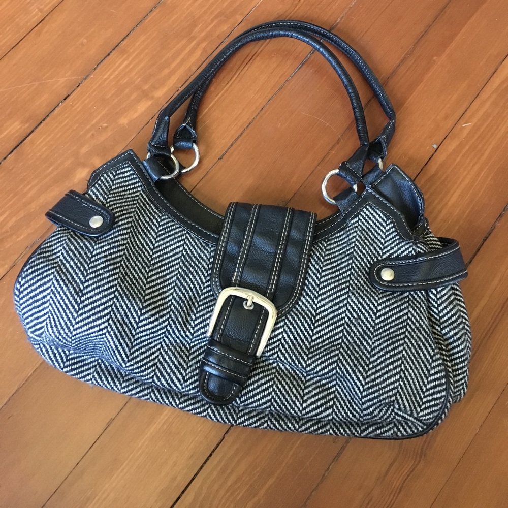 Black and white purse