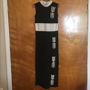 Asian Inspired maxi dress with side slits