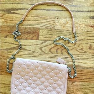Light pink crossbody purse