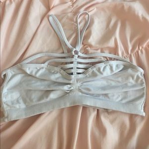 LF white bralette