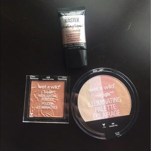 Highlighter bundle megaglo & maybelline