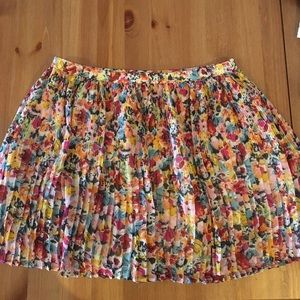 BCBG floral skirt