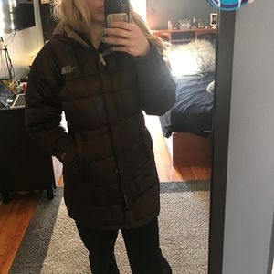 North face puffy long jacket
