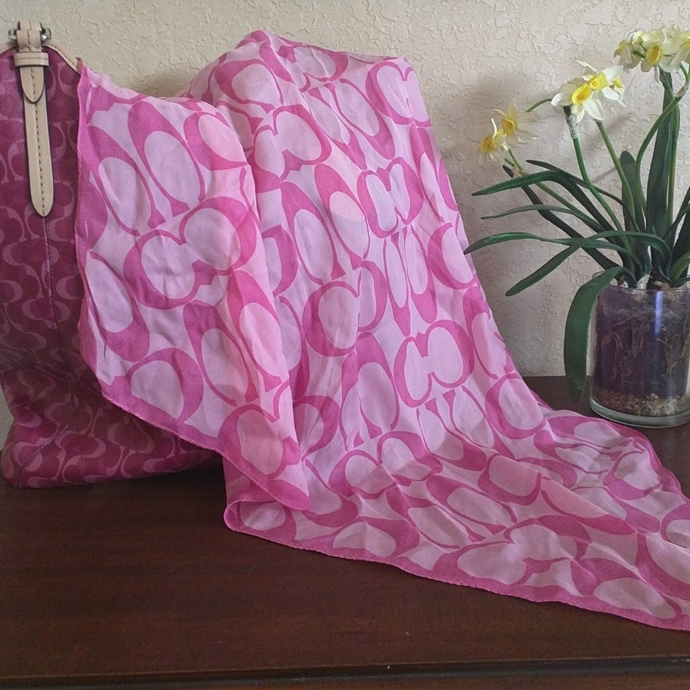 Coach 100 silk scarf or wrap