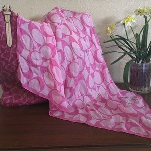 Coach 100 silk scarf or wrap
