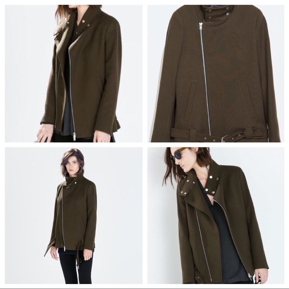 Zara Belted Zip Coat