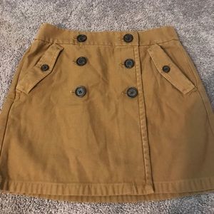 J Crew button front skirt