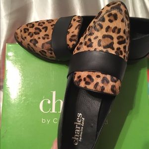 Charles David-Baha Calf Hair & Leather Shoes