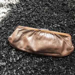 Banana Republic Gold clutch