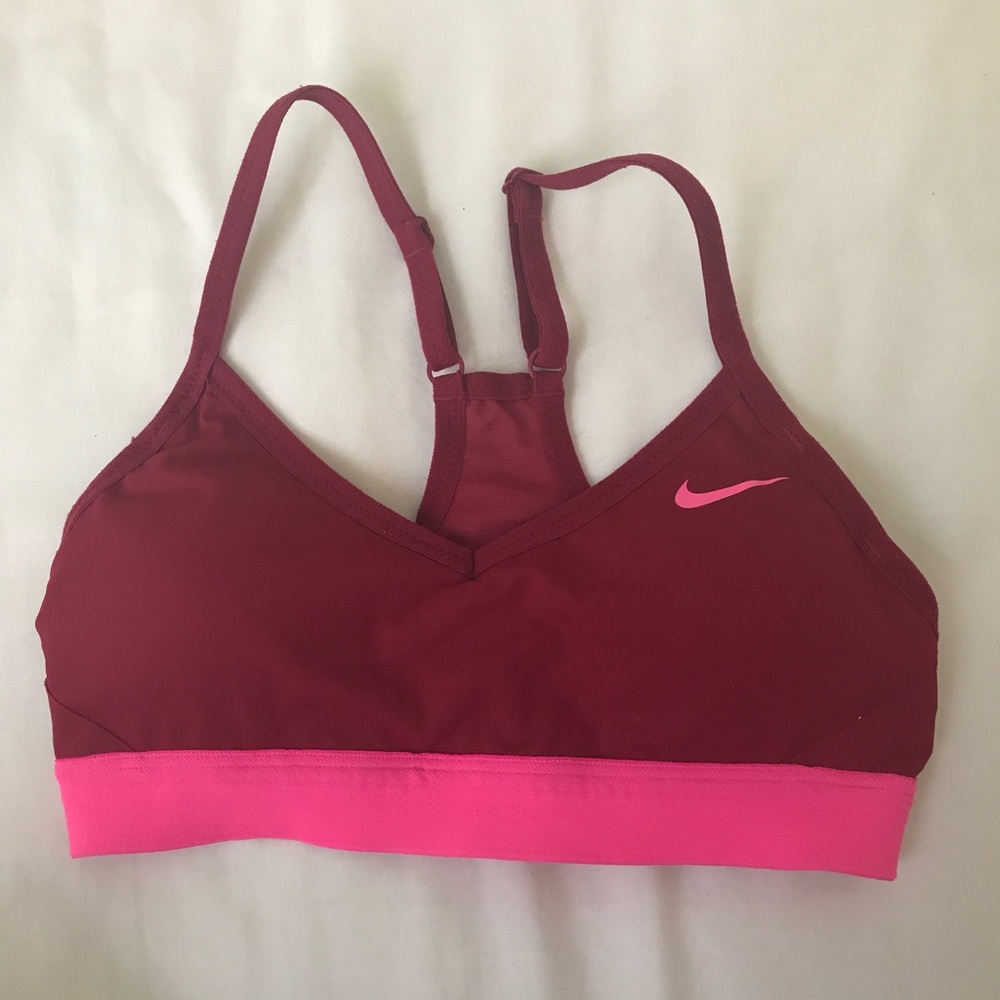 Nike Pro Indy Sports Bra XS Pink/Red