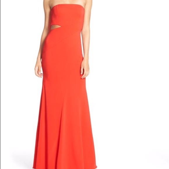 jay godfrey strapless dress