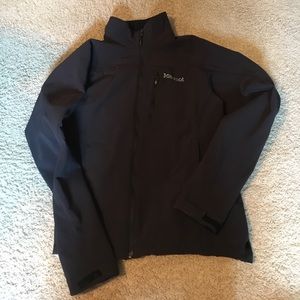 Men's Marmot black soft shell jacket medium