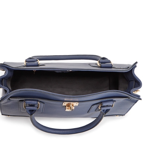 NIP Shoe Dazzle Cullen Tote in Navy or Black - Picture 15 of 15