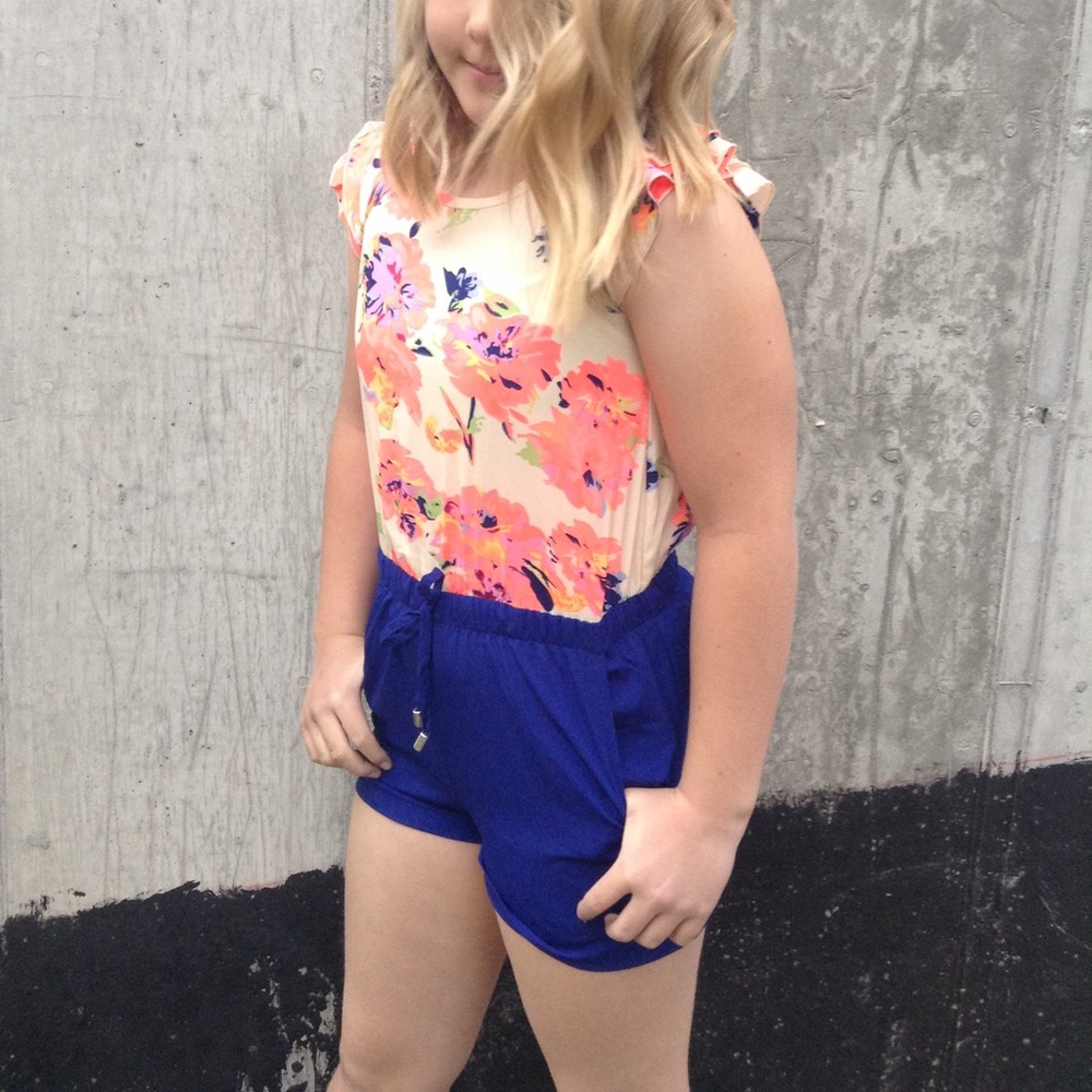 Girls spring romper