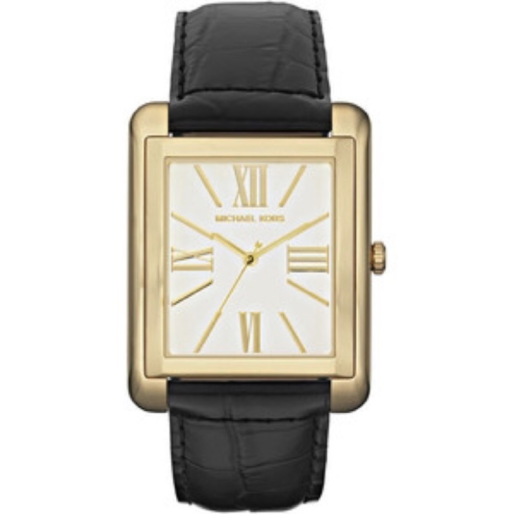 Michael Kors Bradley black and gold watch