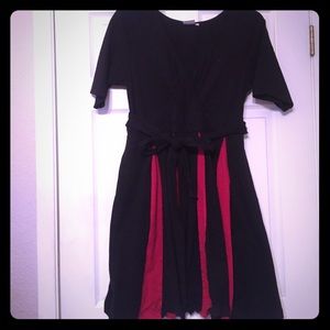 Black and red belted Eshakti dress 18w