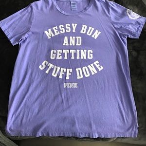 Victoria's Secret PINK Campus Crew Tee NWOT