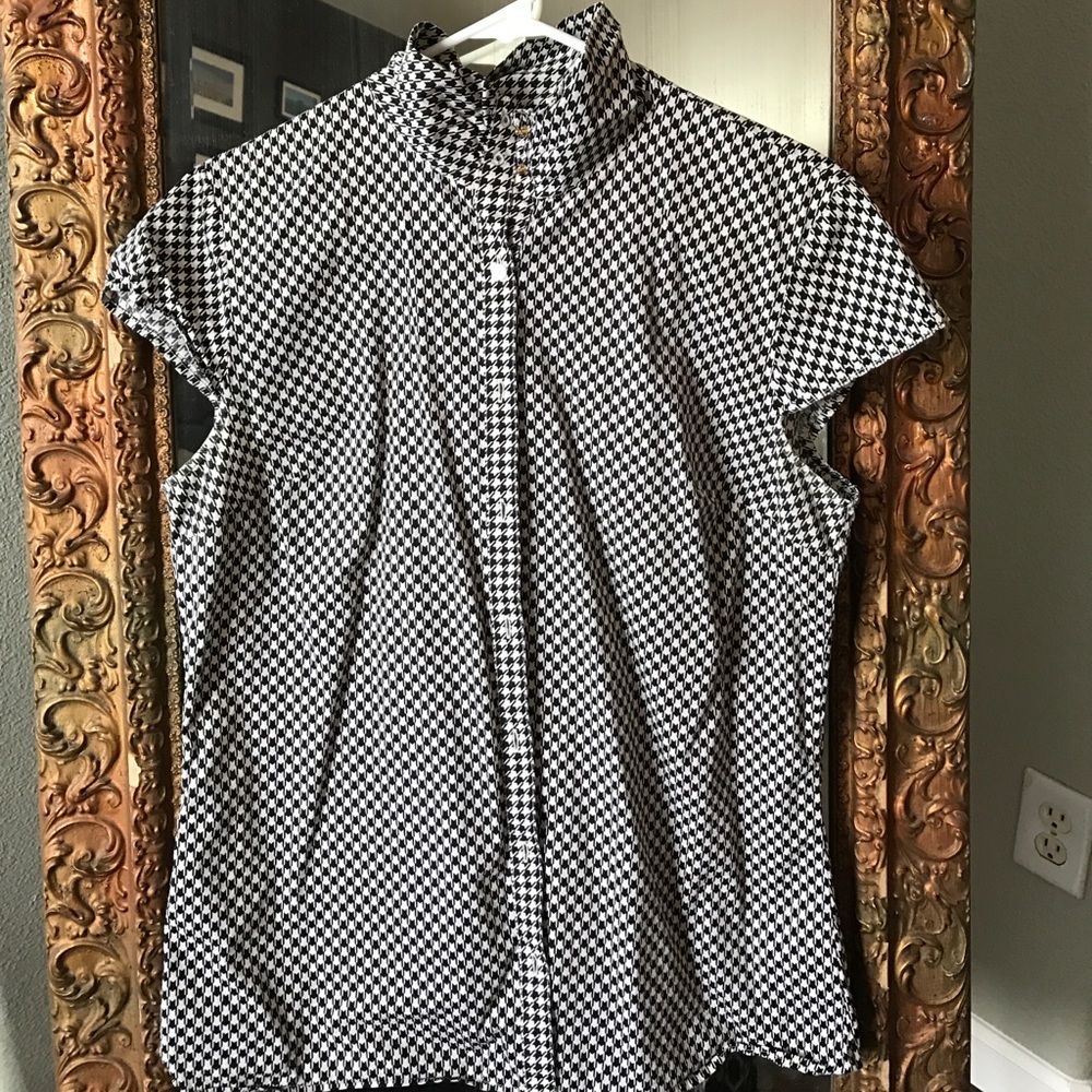 Liz Claiborne blouse with cap sleeves