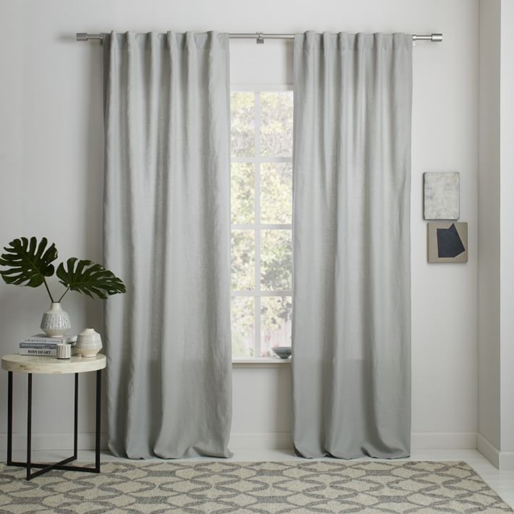 West ELM- Belgian Linen Curtain