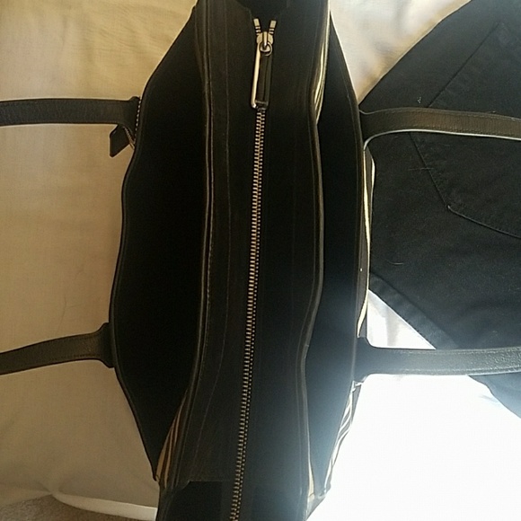 Coach zebra carryall
