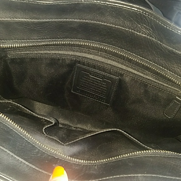 Coach zebra carryall