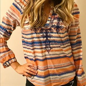 J.CREW embroidered tunic