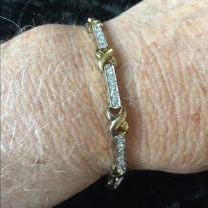 Cubic zirconia tennis bracelet