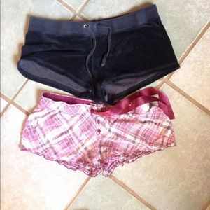 Juicy couture black shorts bundle medium