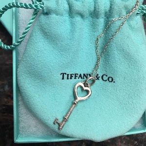 Tiffany & Co. Heart key silver necklace