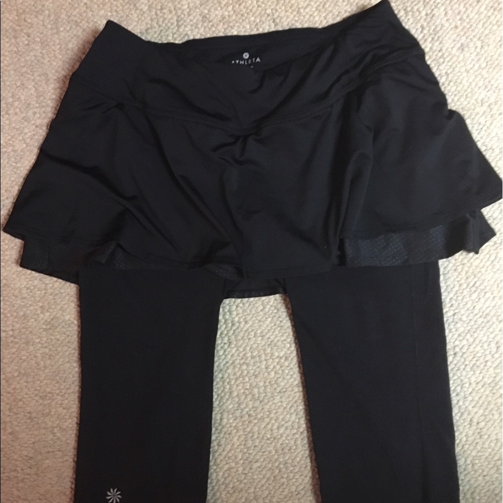 Athletic skirt/ capri combo, all one piece!