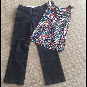 Chico's Platinum black fashion jeans