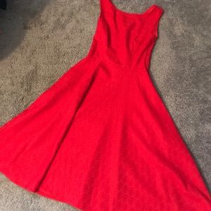 NWT Red lace pattern dress